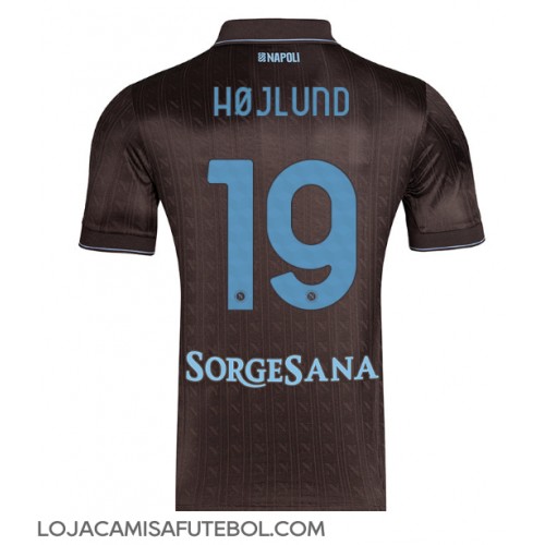 Camisa de Futebol SSC Napoli Rasmus Hojlund #19 Equipamento Alternativo 2025-26 Manga Curta